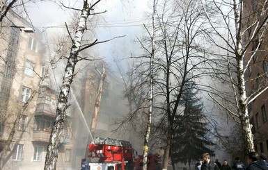 В центре Харькова сгорела квартира
