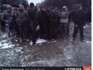 На митинге в Запорожье пострадали 45 пророссийских активистов