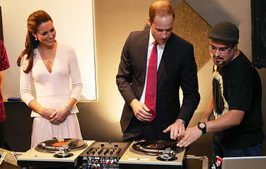 Принц Уильям и герцогиня Кэтрин переквалифицировались в диск-жокеев