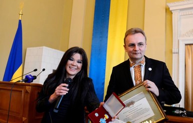 Во Львове певица Руслана стала почетным гражданином города