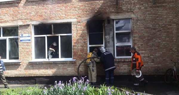 В Киевской области горела школа