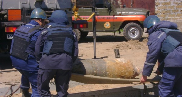 В Запорожской области обнаружили 250-килограммовую бомбу
