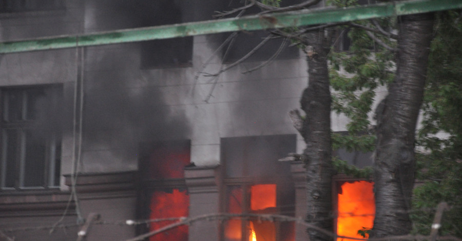 Одесская милиция: людей в Доме профсоюза никто не взрывал