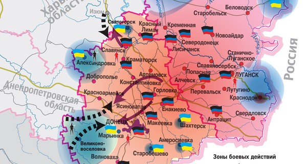 Кто контролирует территории Донбасса?