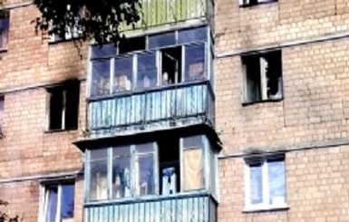 В Киеве на пожаре погибла старушка