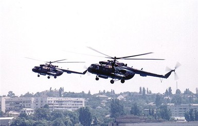 В Донецке обстреляли милицейский вертолет