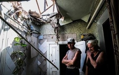 В Славянске мина попала в жилой дом