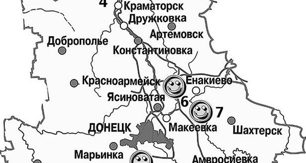 Курортная карта Донбасса: в леса лучше не ходить, а у моря можно спокойно отдохнуть