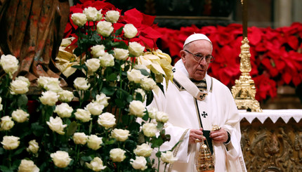 Рождественская проповедь Папы Римского в соборе Святого Петра