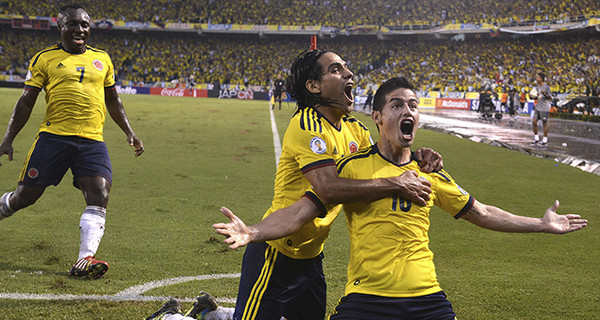Колумбия выиграла у греков со счетом 3-0