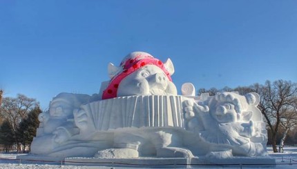 2019 снеговиков и ледяные дворцы: в Китае проходит фестиваль льда и снега