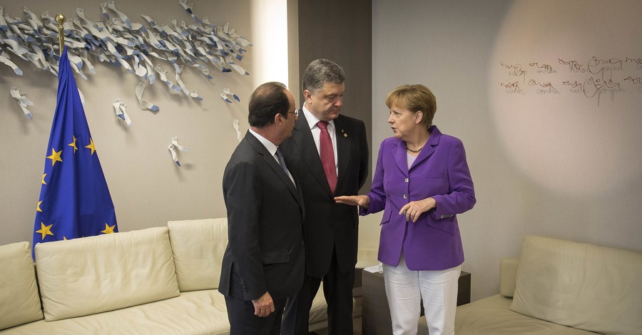 Порошенко, Меркель, Путин и Олланд обсудили ситуацию на востоке Украины
