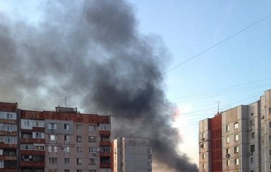 В соцсетях сообщают о пожаре в военной части  Донецка  