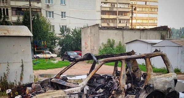 В центре Харькова сожгли 