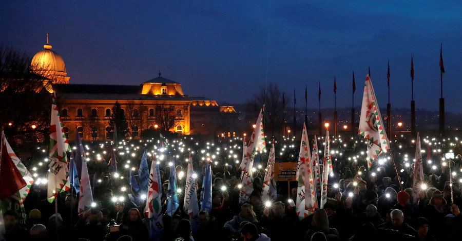 Протесты в Будапеште