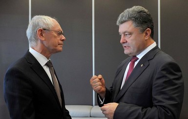 Порошенко пожаловался Ван Ромпею на Россию