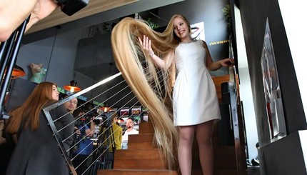 Киевлянка установила рекорд Украины по длине волос