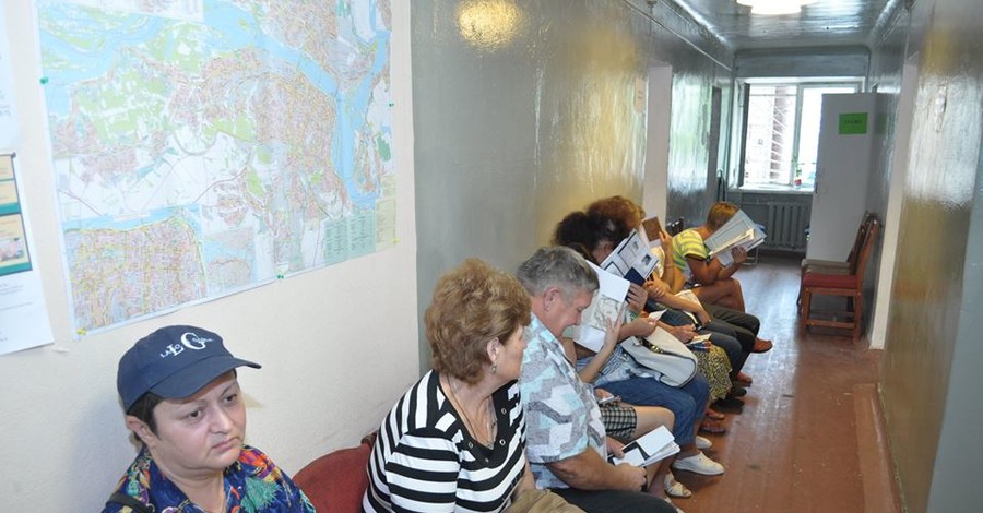 Переселенцы из зоны АТО в Днепропетровске: 