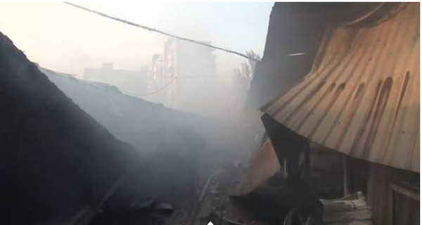 В сети появилось видео бомбардировки Ясиноватой