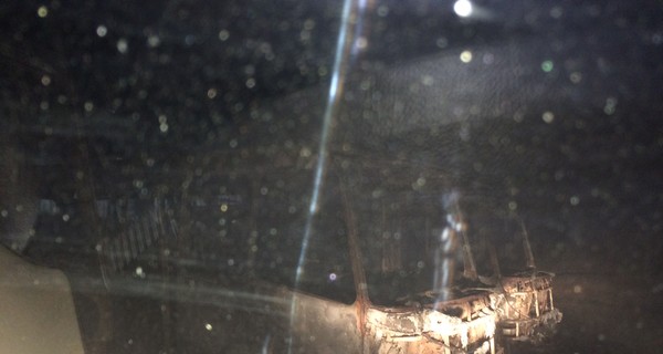 В Полтаве подожгли бокс с автобусами