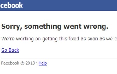 Фейсбук не работал 15 минут