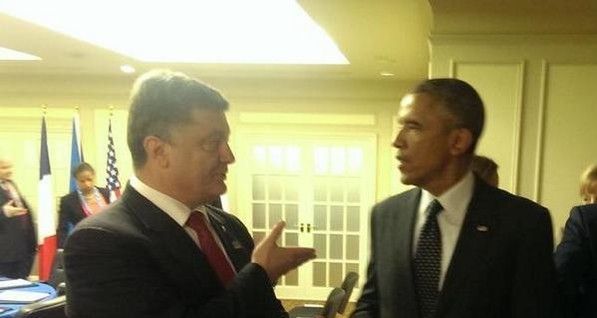Порошенко поговорил с Обамой отдельно перед саммитом НАТО
