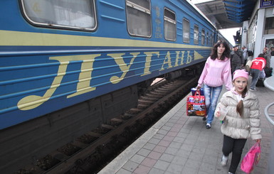 Жительница Луганска на киевском вокзале: 