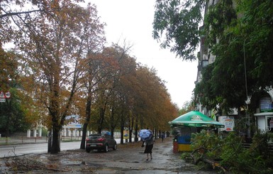 Последствия стихии в Днепропетровске: двое покалеченных, более 4 тысяч домов без света и затопленные улицы