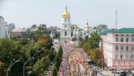 В Киеве прошел первый крестный ход ПЦУ