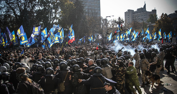 После беспорядков в Киеве на День УПА и казачества задержаны 50 человек