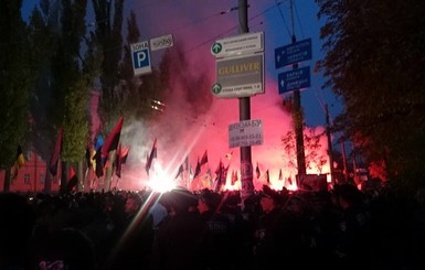 Марш УПА в Киеве закончился гимном на Михайловской площади