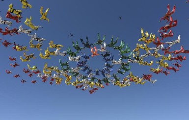 117 парашютисток установили два новых мировых рекорда