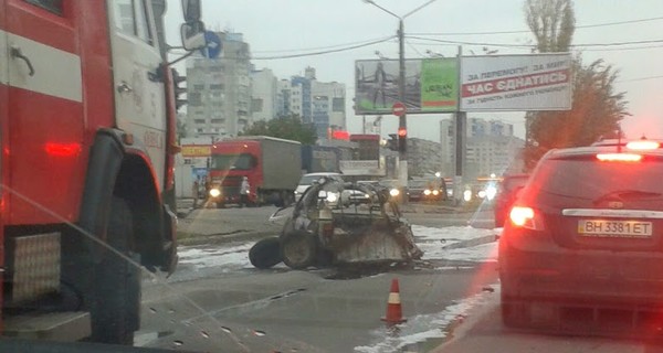 В Одессе авария со взрывом: трое в реанимации