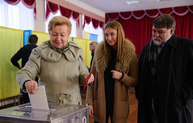 Вера Ульянченко проголосовала в Киеве