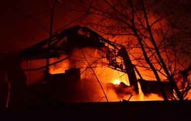 В Киеве пожар в парке возле киностудии Довженко