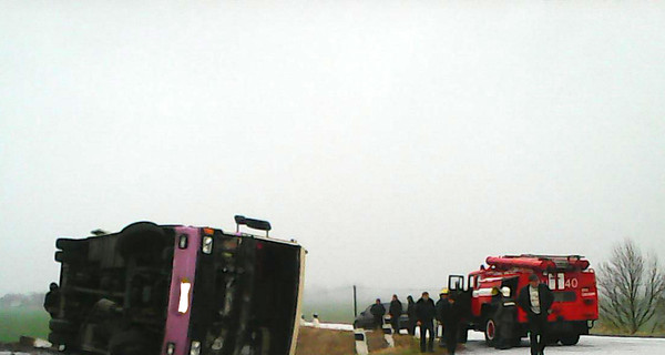 В Полтавской области в ДТП попал автобус с пассажирами, двое погибли