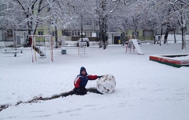 В Ровно выпал первый снег