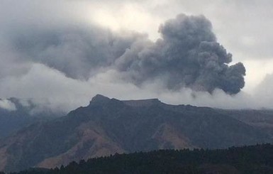 В Японии второй день извергается вулкан: власти эвакуируют туристов
