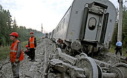 Продолжается расследование взрыва поезда Москва - Санкт-Петербург 