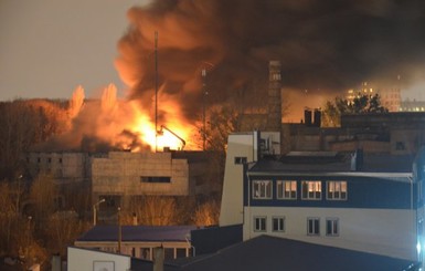 В Киеве горел банк 