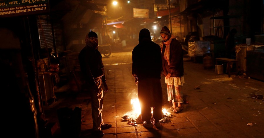 Рекордные холода в Индии стали причиной смерти 92 человек