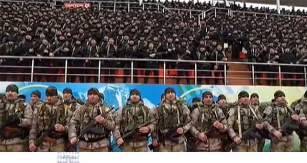 Кадыров представил 20 тысяч военных, готовых выполнить 