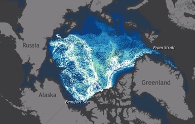 Ученые показали таяние ледников Арктики