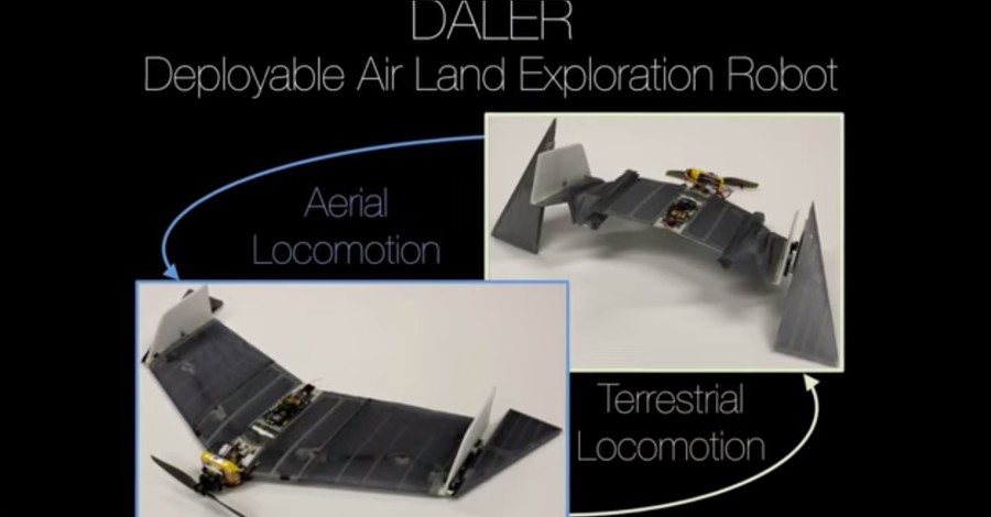 Инженеры создали дрона-трансформера, который умеет летать и ползать