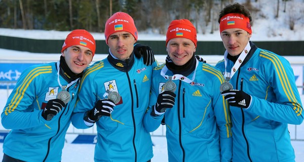 Мужская сборная Украины по биатлону - вторая на чемпионате Европы
