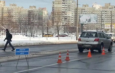 В Киеве водитель сбил на 