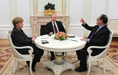 Переговоры Путина, Меркель и Олланда завершились