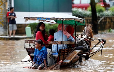Индонезию смывают дожди: затоплен дворец президента