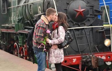 В Киеве влюбленных прокатят на ретро-поезде