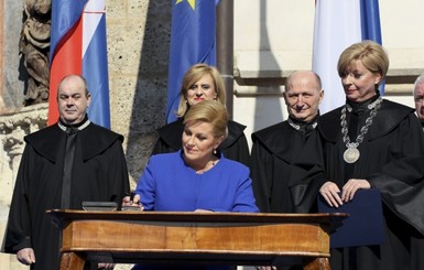 В Хорватии состоялась инаугурация первой женщины-президента